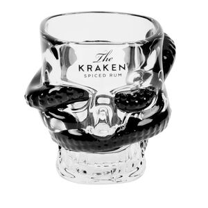 2 kraken Rum Skull  glasses